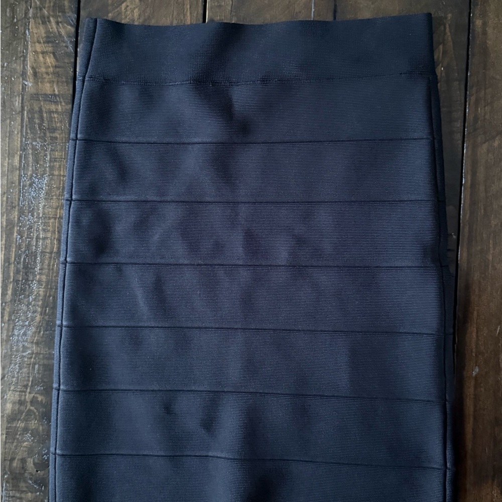 BCBGMaxAzria black bandage pencil skirt